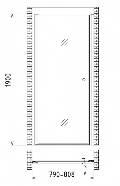 Душевой уголок Gemy Victoria S30192C-A75