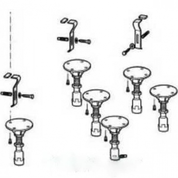 Ножки и стеновые крепления для душевого поддона Huppe CLASSIQUE 234899.000