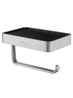Держатель для туалетной бумаги с полкой WONZON & WOGHAND LOTTE, хром WW-8336