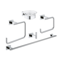 Набор аксессуаров GROHE Essentials Cube 40758 001 (40758001) хром  Набор аксессуаров GROHE Essentials Cube 40758 001 (40758001) хром