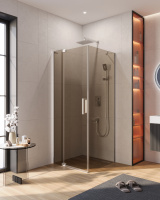 Душевой уголок (80х80) CEZARES SLIDER SLIDER-AH-1-80-80/90-BR-Cr
