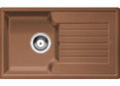 Кухонные мойки из камня прямоугольные коричневые