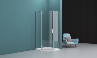 Душевой уголок (90х90) BelBagno KRAFT-P-1-90-C-Cr-L