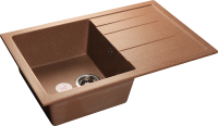 Кухонная мойка GranFest Quadro 780L, Q-780L терракот