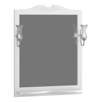 Зеркало Opadiris Брунелла 80 00-00007036  белый матовый, с выключателем, без светильника