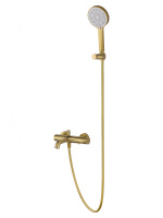 Смеситель для ванны с душем WONZON & WOGHAND STICK, брашированное золото WW-88639017- BG Смеситель для ванны с душем WONZON & WOGHAND STICK, брашированное золото WW-88639017- BG