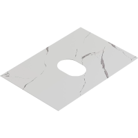 Столешница 66 см Aqwella Geometria STG662X476MW белый мрамор