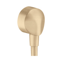 Подключение для душевого шланга Hansgrohe Fixfit E 27454140 шлифованная бронза