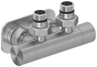 Вентиль Сунержа угловой EU50 (2 х G 1/2" НР х G 3/4" НГ) 071-1416-1234 сатин