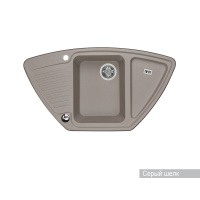 Кухонная мойка Aquaton Лория 1A715032LR250 серый шелк