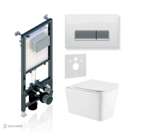 Комплект 3в1 Koller Pool Alcora ST 1200+ INTEGRO  White Glass+KVADRO