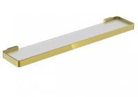 Стеклянная полка для ванной WONZON & WOGHAND LOTTE, брашированное золото WW-8327A-BG