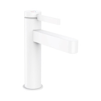 Смеситель для раковины с донным клапаном Push-Open, CoolStart Hansgrohe Finoris 76024700 белый матовый