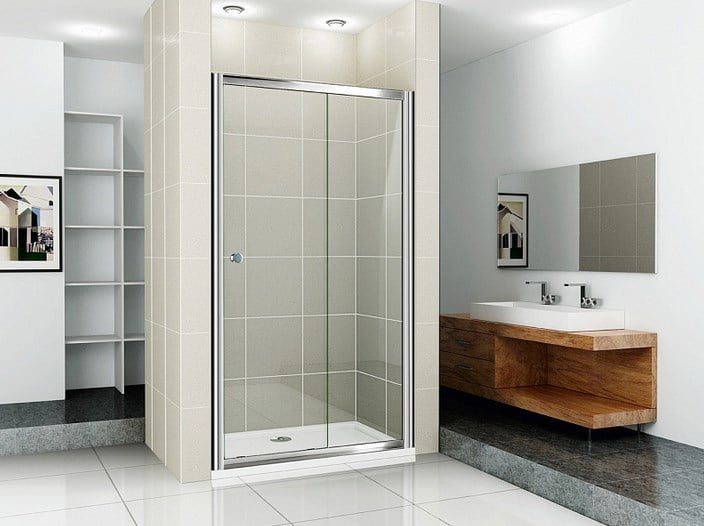 Дверь в нишу Cezares PRATICO-BF-1-130-P-Cr