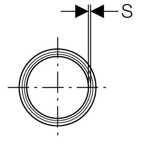 Nруба однораструбная, DN110/2000 мм Geberit Silent-PP 390.506.14.1