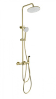 Душевая система с техническим душем и термостатом WONZON & WOGHAND, брашированное золото WW-B3097-A-BG Душевая система с техническим душем и термостатом WONZON & WOGHAND, брашированное золото WW-B3097-A-BG