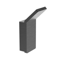 Крючок для ванной WONZON & WOGHAND LOTTE, темный графит WW-8315A-BGM