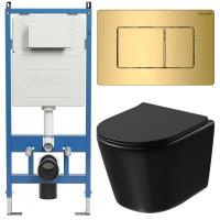 Комплект унитаза с инсталляцией Grossman Classic 97.4477BMSQ.04.30M с клавишей смыва