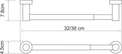 Держатель для бумажных полотенец WasserKRAFT Donau K-9422 (32 см)