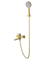 Смеситель для ванны с душем WONZON & WOGHAND FRAME, брашированное золото WW-88639010- BG Смеситель для ванны с душем WONZON & WOGHAND FRAME, брашированное золото WW-88639010- BG