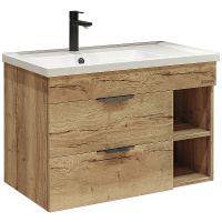 Тумба подвесная Grossman ФОРТА-80 см 108004 с 2-я ящ, дуб галифакс