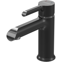 Смеситель для раковины Grossman Alba 510.K35.06.100/210 хром с черным Смеситель для раковины Grossman Alba 510.K35.06.100/210 хром с черным