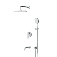 Душевой комплект с изливом Am.Pm X-Joy FB85A3RH40 хром