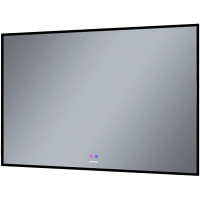 Зеркало (100х80) Grossman PRAGMA-норма BLACK 18100802 LED с сенсорным выключателем и подогревом