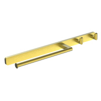 Кольцо для полотенец с 2 крючками WONZON & WOGHAND GRAFFITY, брашированное золото WW-9361-BG