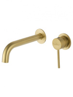 Смеситель для раковины встраиваемый WONZON & WOGHAND STICK, брашированное золото WW-88869017-BG