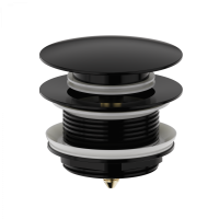 Донный клапан для ванны  WONZON & WOGHAND, черный матовый WW-SS105-MB