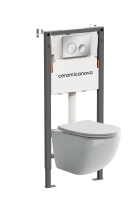 Комплект унитаза с инсталляцией Ceramicanova Balance/Forma CN3009_121001CH