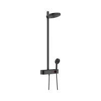 Душевая система с термостатом Hansgrohe Pulsify S 24241670 черный матовый