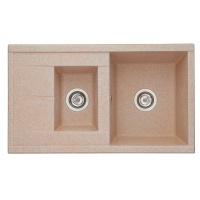 Кухонная мойка Aquaton Делия 87 1A716232DE220 песочный