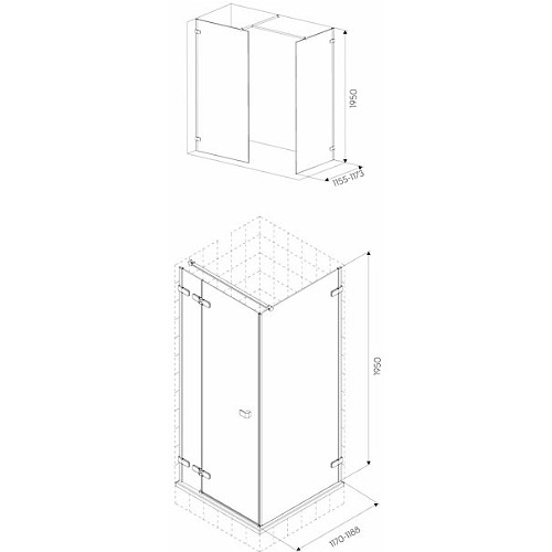 Боковая стенка Kolo Next, Reflex HSKX12222003