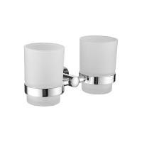 Стакан для ванной комнаты двойной Belz  B90008, хром