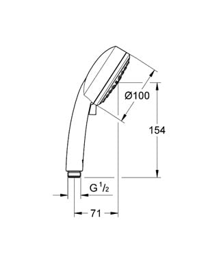 Ручной душ Tempesta New Cosmopolitan III, Grohe 27572 001 (27572001) Ручной душ Tempesta New Cosmopolitan III, Grohe 27572 001 (27572001)