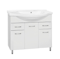 Тумба под раковину напольная Style Line Эко Стандарт 100 ЛС-00000240 белый