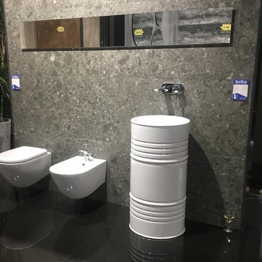 Раковина напольная Kerasan (45х45) Artwork Barrel 4742K01 белый