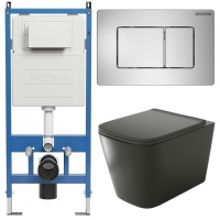 Комплект унитаза с инсталляцией Grossman Classic 97.4441BMS.04.12M с клавишей смыва