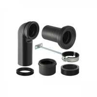 Комплект Geberit для подключения напольного унитаза: Черный 131.082.16.1