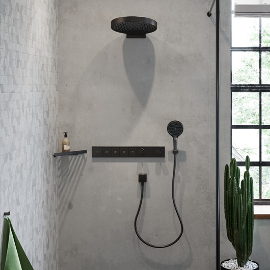 Полка угловая Hansgrohe AddStoris 41741340 шлифованный черный хром
