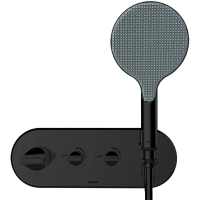 Смеситель для душа термостатический Bossini Apice Z00521.073 черный матовый