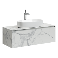 Тумба под раковину Sancos  Stone ST120SV Statuario white