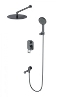 Душевая система встраиваемая WONZON & WOGHAND FRAME, темный графит WW-88939010-BGM