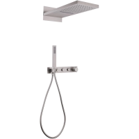 Душевой комплект ABBER Rund AF8752SP скрытого монтажа без излива, термостат, сатин