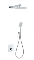 Душевая система с термостатом встраиваемая WONZON & WOGHAND, хром WW-D2017-B-CR