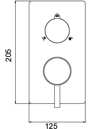 Смеситель для душа RGW Shower Panels SP-43-01 21140543-11