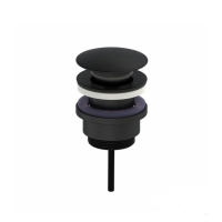 Донный клапан Click-Clack Oliveeka OL-SS07-MB, черный матовый