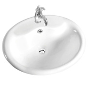 Раковина керамическая полувстраиваемая (57x47) Art&Max AM6300